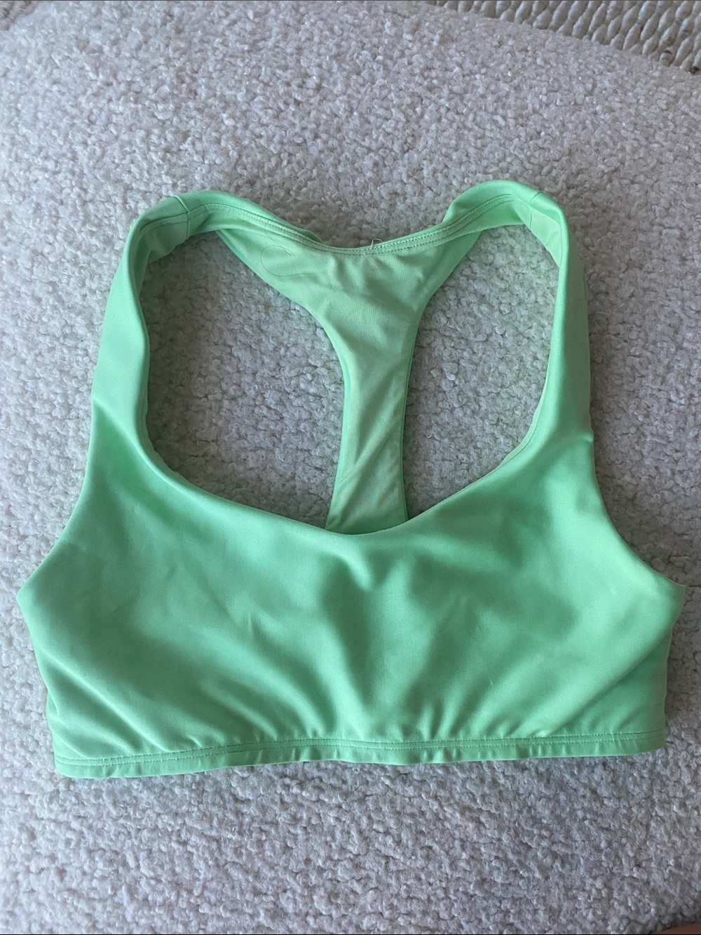 ALO Yoga Mint Green Racerback Swim Bikini Top